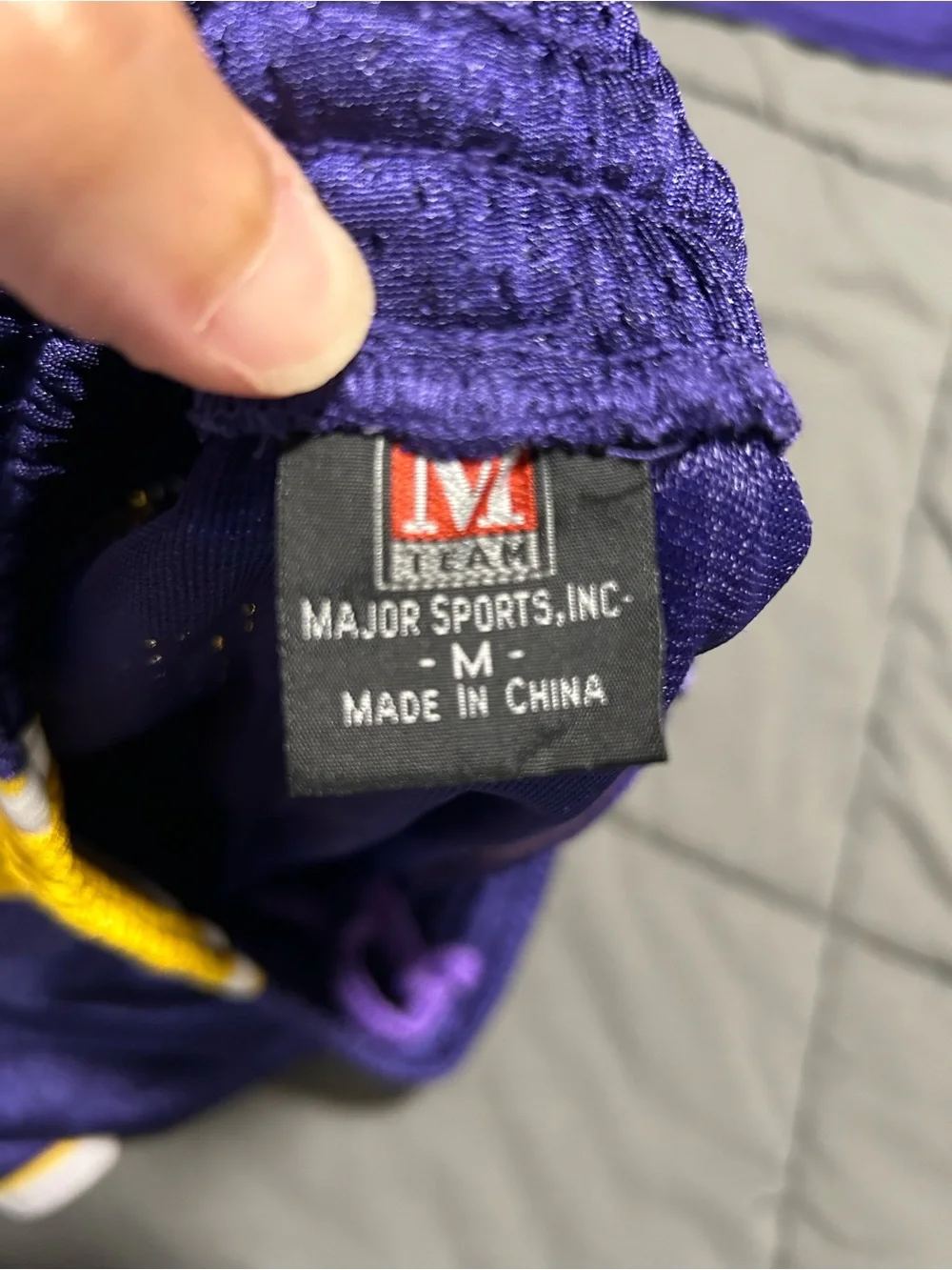 Los Angeles #24 Purple and Yellow Basketball Jersey and Shorts Set. READ